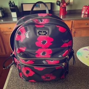 Kate Spade Wilson Poppy Backpack & Wallet